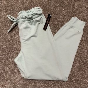 Paperbag Teal Fleece Joggers